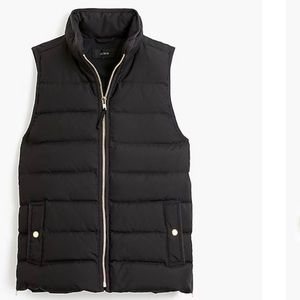 J Crew Mountain Puffer Vest — Size XXS — Black